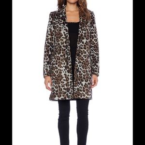 BB Dakota Leopard Print Coat